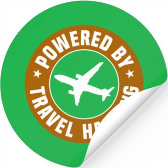 Discover Powered By Travel Hacking Stickers