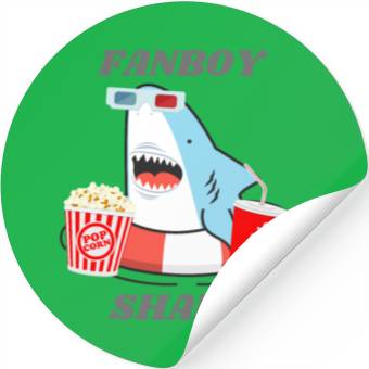 Discover Cinema Fanboy Shark Stickers