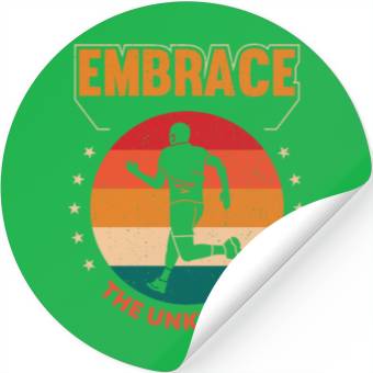 Discover Cross Running, Push Yourself To The Limit Stickers