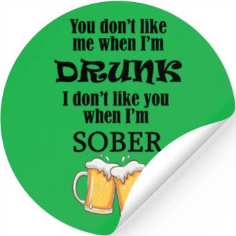 Discover Drunk and Sober Stickers