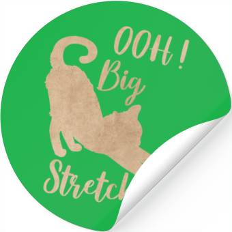 Discover Big Stretch, Cat Lover Stickers