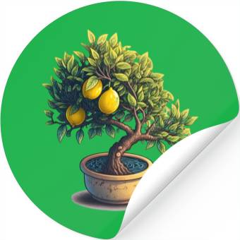 Discover Lemon Bonsai Tree Stickers