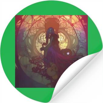 Discover Psychedelic Clocktower Specter Stickers