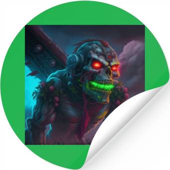 Discover ZOMBIE IRON MAIDEN (version 15) Stickers