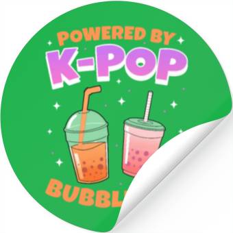 Discover Powered By K-pop Bubble Tea Stickers