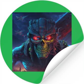 Discover ZOMBIE IRON MAIDEN (version 11) Stickers