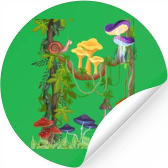 Discover Tropical Scene Stickers