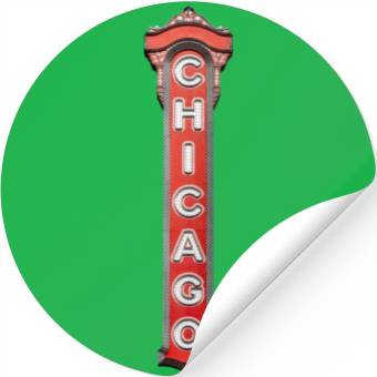 Discover Red Chicago Stickers
