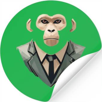 Discover Monkey suit Stickers