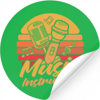 Discover Music Teacher Microphone Stickers