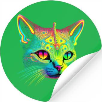 Discover Alien cosmic cat Stickers