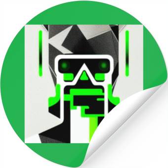 Discover Cyberpunk Inspired Green Theme KeyLead Stickers