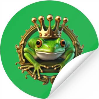 Discover Frog Prince Stickers