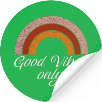 Discover Good V ONLY Orange Rainbow Stickers