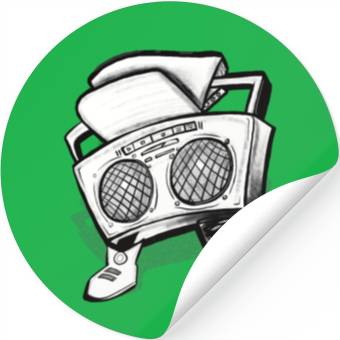 Discover Boom box pirate Stickers