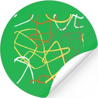 Discover Abstract Line Overlap Stickers