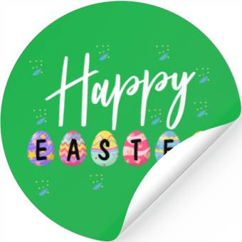 Discover HAPPY EASTER Bunny Egg Hunt Stickers