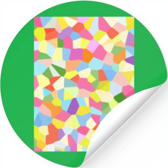Discover Bright Colored Crystals. Crystal Pattern Stickers