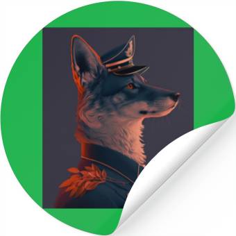 Discover Admiral Wolf Stickers