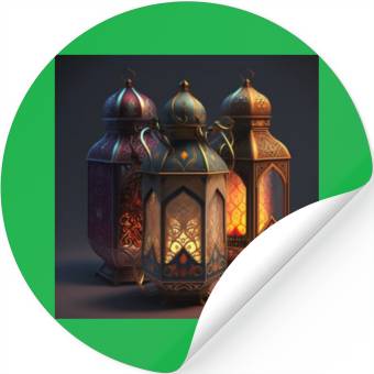 Discover Ramadan lanterns hyper realistic hyper details Stickers