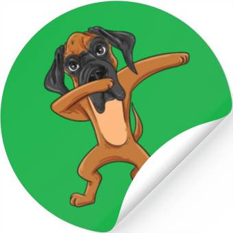 Discover Dabbing Great Dane Stickers