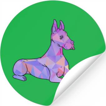Discover Colorful Great Dane Stickers