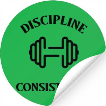 Discover Discipline, Consistency, GYM & training design Stickers