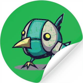 Discover robot chick bird Stickers