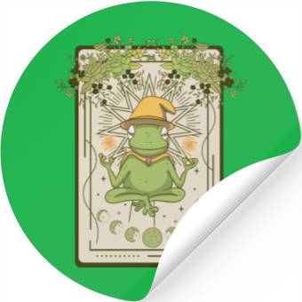 Discover Dark Cottagecore Wizard Frog Goblincore Aesthetic Stickers