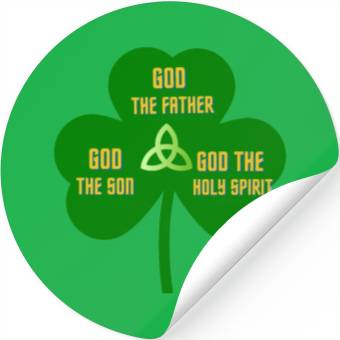 Discover Holy Trinity Shamrock St Patrick Religious Stickers