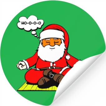 Discover Santa Do Yoga Stickers