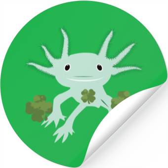 Discover Axolotl St Patricks Day Stickers
