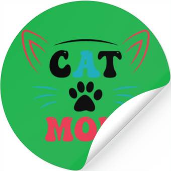 Discover Cat Mom Stickers