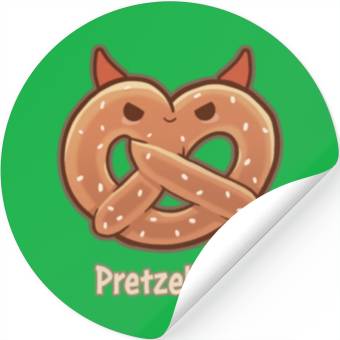 Discover Pretzelbub - sweet devil Beezlebub Stickers