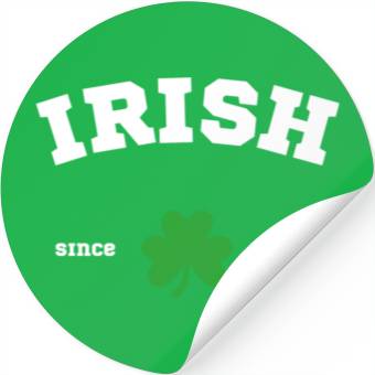 Discover Irish Since 2023 Athletic Design Stickers