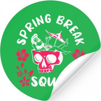 Discover Spring Break Squad Summer Vacation Spring Break Stickers
