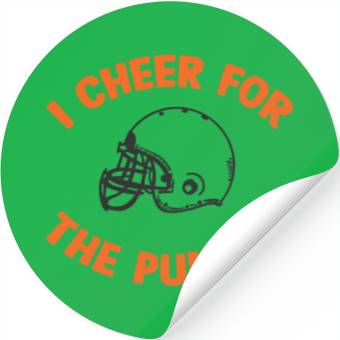 Discover i cheer for the punter Stickers