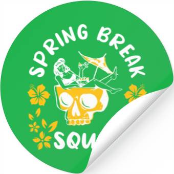 Discover Spring Break Squad Summer Vacation Spring Break Stickers