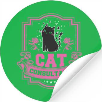 Discover Cat Consultant Crazy Cat Lover Stickers