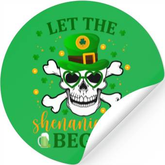 Discover Let The Shenanigans Begin Pirate Stickers|St