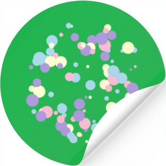 Discover abstract circles pattern Stickers
