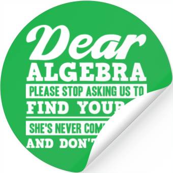 Discover Algebra, calculus, science, mathematics Stickers