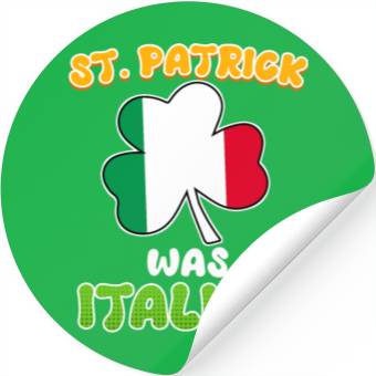 Discover St. Patrick was Italian St. Patrick's Day Stickers