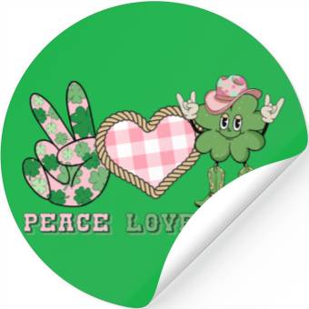 Discover Peace Love Luck Stickers