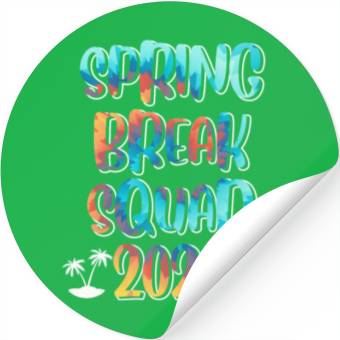 Discover Spring Break Squad Summer Vacation Spring Break Stickers