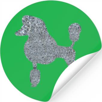 Discover Diamond Standard Poodle Stickers