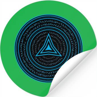 Discover Triangle in Circle Stickers
