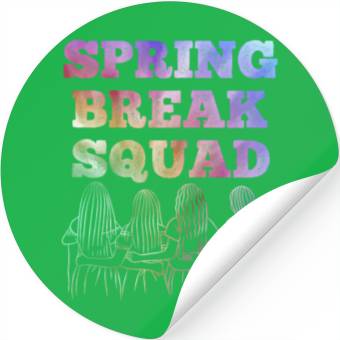 Discover Spring Break Squad Summer Vacation Spring Break Stickers