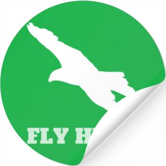 Discover FLY High Grey Pop Art Eagle Stickers