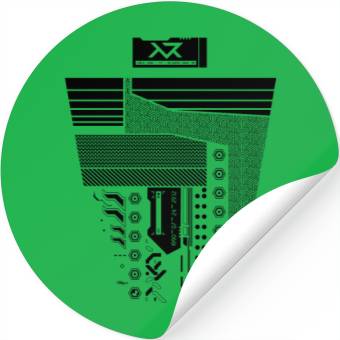 Discover Cyber modern Stickers
